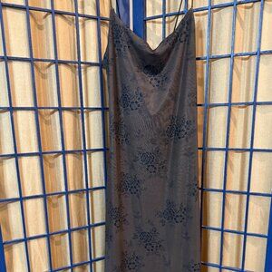 Sheer Floral Mesh Slip Dress Size Large